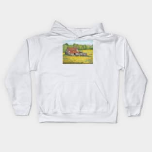 Old house painting Kids Hoodie